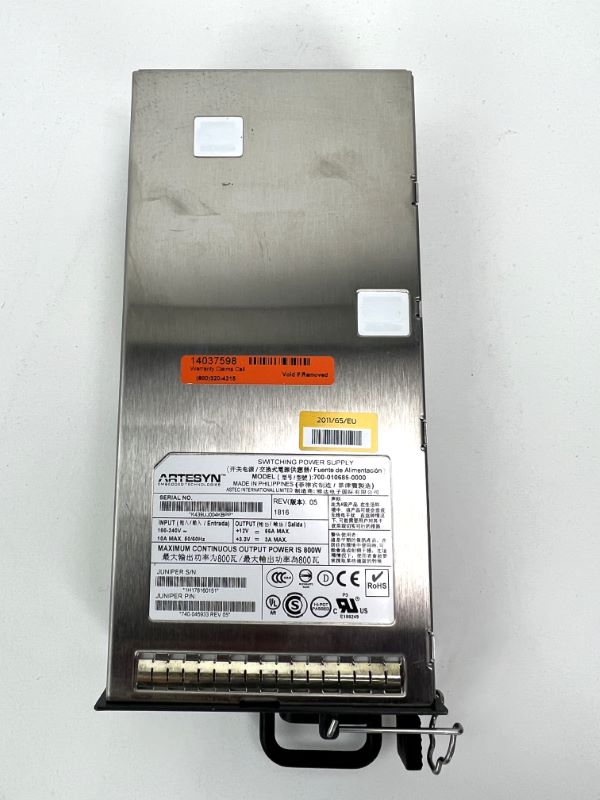 JUNIPER PWR-MX104-AC-S 800W AC Power Supply for MX104