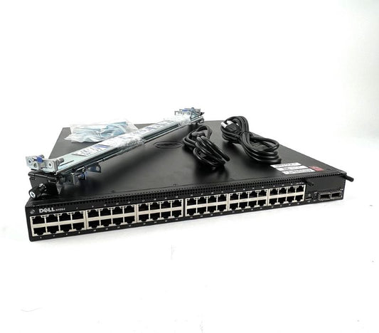 Dell KK3D4 48-Port 10GbE RJ45 10Gb/1Gb100Mb) Switch 2x 40GbE,I/O to PSU Rails