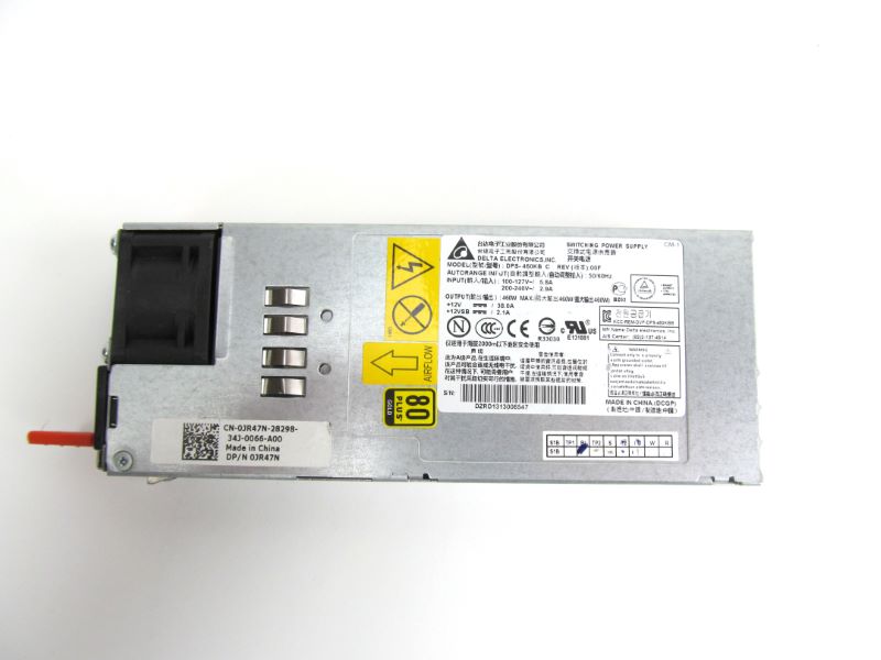 Dell JR47N 460W AC Power Supply Normal Airflow for Dell Switches
