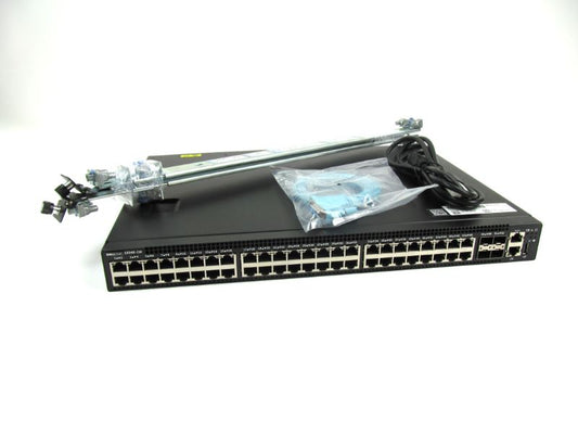 Dell S3048-ON-RA 48-Port 1Gbe 4x10GbE SFP+ Reverse Air Switch 2x AC,Rails,OS9