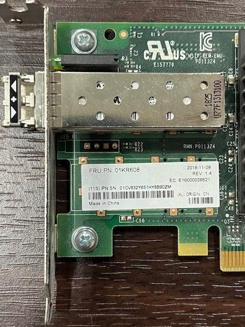 Lenovo 01KR608-HH EMULEX 16GB FC GEN6 SINGLE PORT HBA