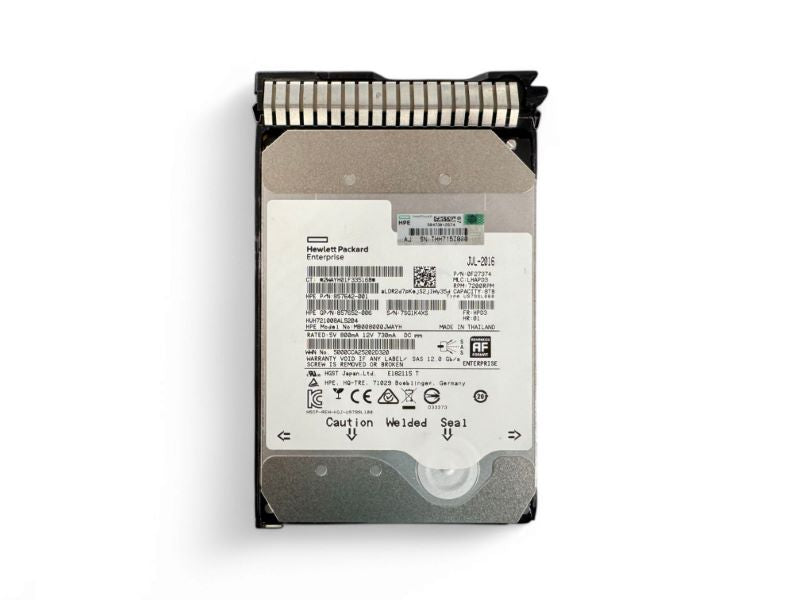 HP 861607-001 8TB 12G 7.2K LFF SAS SC 512E DSD