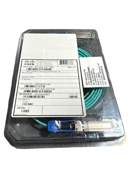 CISCO SFP-25G-AOC7M 25GBASE-AOC Active Optical Cable 7-meter