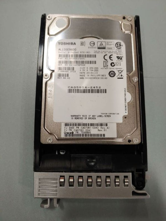 Oracle 7086885 600GB 10K RPM 2.5" SAS Disk Drive Assembly M10-4
