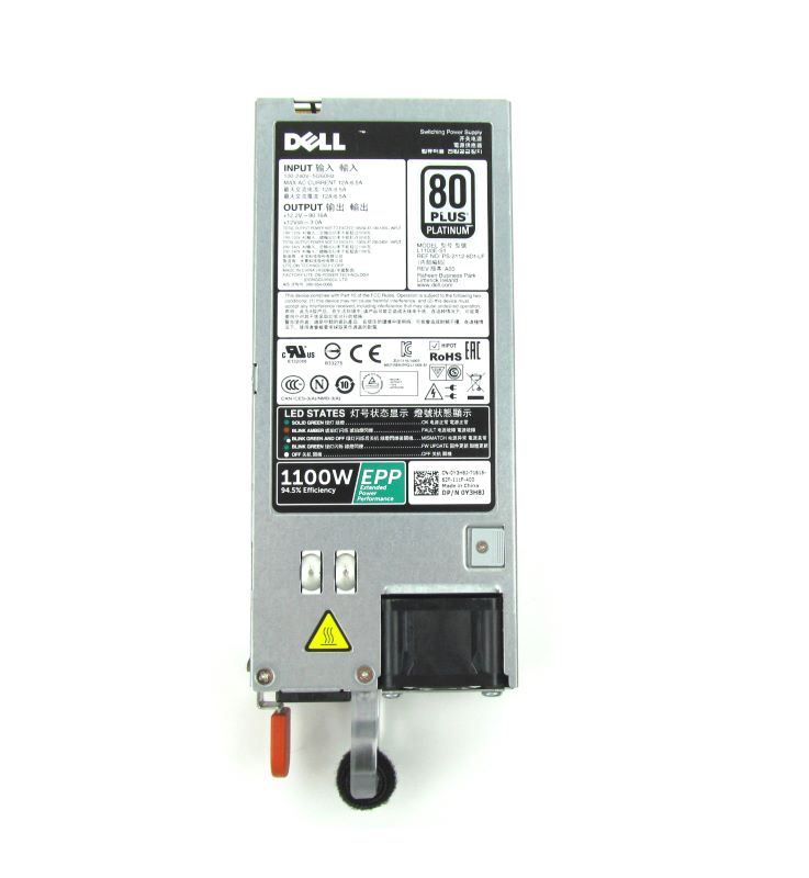 Dell Y3H8J 1100W POWER SUPPLY 80+ Platinum  R730