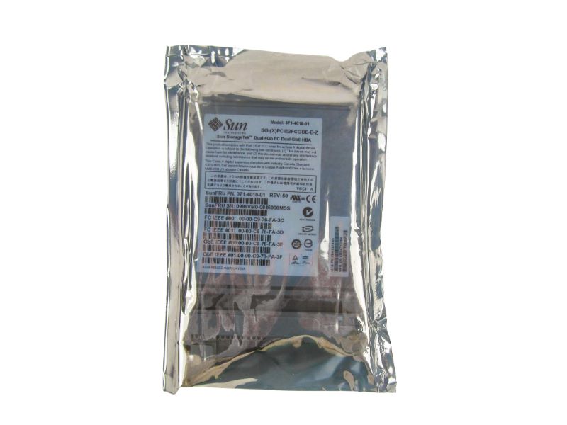 Sun 371-4018 4Gb/sec PCI-E  Dual FC/Dual GB Ethernet ExprsMod HBA, Emulex