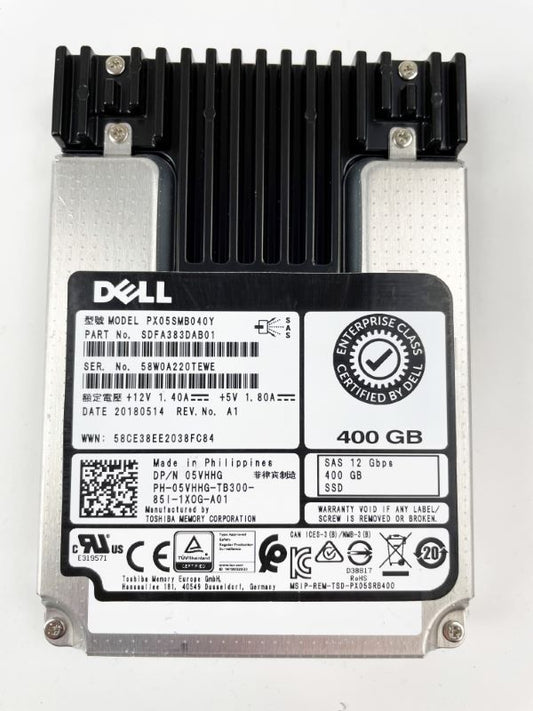 Dell 5VHHG 400GB SAS 12GBPS SSD 2.5" with Tray