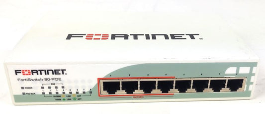 Fortinet FS-80-POE POE L2 SWITCH 8XGE RJ-45 4XPOE