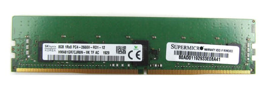 Dell HMA81GR7CJR8N-VK 8GB PC4-21300V DDR4-2666 1RX8 ECC