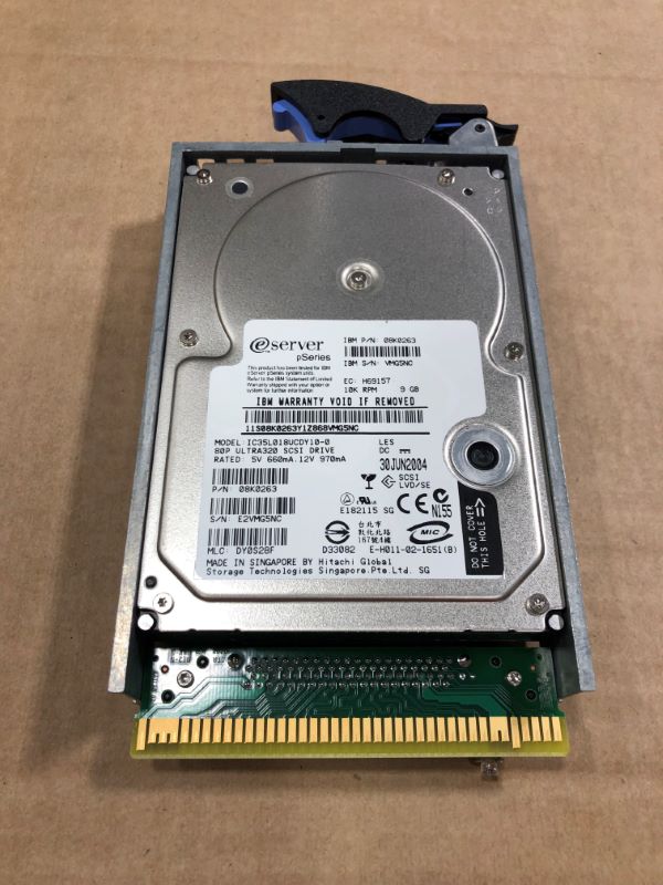IBM 08K0263 9.1GB 80-Pin U320 10K SCSI Drive