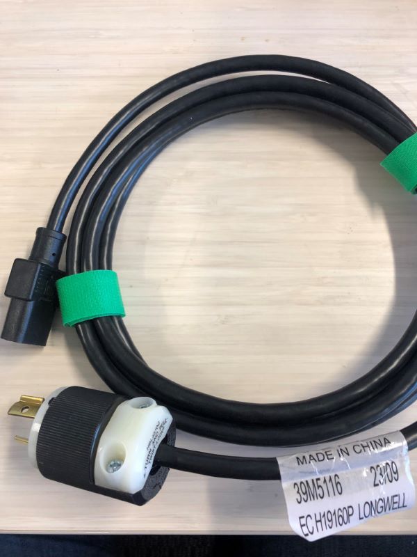 IBM 39M5116 IBM Power Cord:  250V 15A to NEMA L6-15P 2.7M