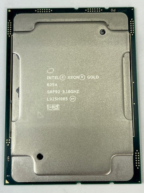 INTEL SRF92 Xeon 18-Core Gold 6254 @ 3.1GHz 24.75MB 200W LGA 3647 Processor S
