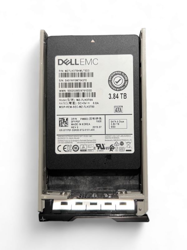 DELL FYP5F 3.84TB SATA 6Gb/s Read Intensive TLC 2.5'' Samsung PM883 SSD