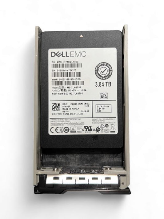 DELL FYP5F 3.84TB SATA 6Gb/s Read Intensive TLC 2.5'' Samsung PM883 SSD