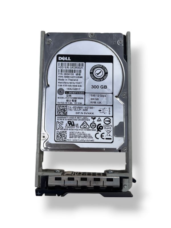 Dell 5VNKK 300GB 10K SAS 2.5 12G 512n HUC101830CSS200