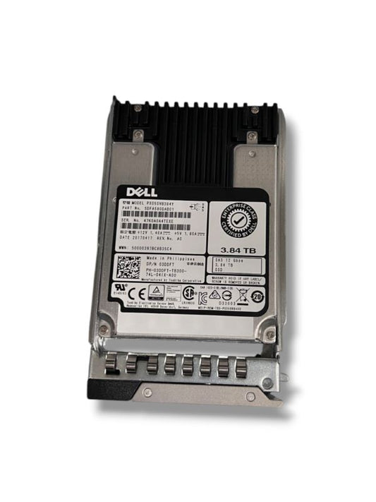 Dell 3DDFT 3.84 TB SAS SSD 12GBPS 2.5 MLC MU HDD