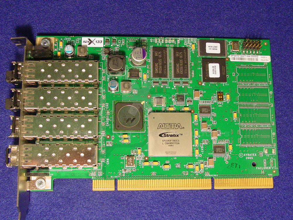 Altera GBE-XL2-4 Stratix 4 Port Fibre Card PCI-X EP1S40F780C5