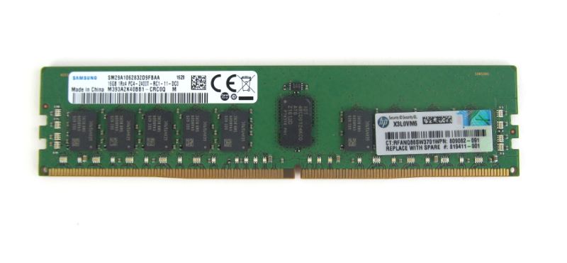 HP 809082-091 16GB (1x 16GB) Single Rank 1XRX4 DDR4 2400MHz Memory Dimm