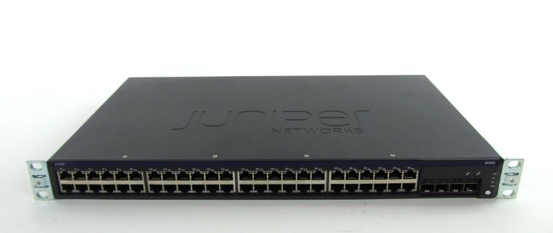 Juniper EX2200-48T-4G 48-Port Layer3 Switch w/ 4 SFP Uplink Ports, Rack Kit